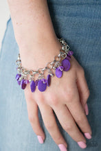 Load image into Gallery viewer, I Want To SEA The World - Purple Necklace &amp; Seashore Sailing - Purple Bracelet 2pc Set
