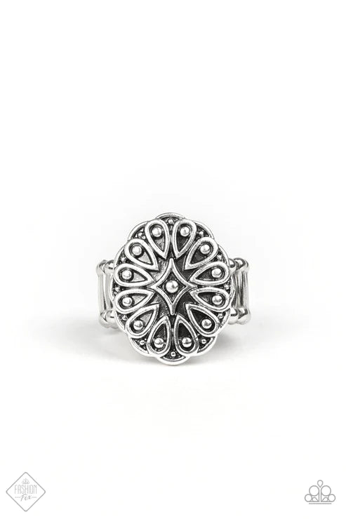 Modern Mandala - Silver Ring