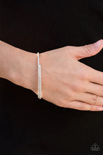 Load image into Gallery viewer, Sleek Sparkle - White Bracelet
