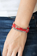 Load image into Gallery viewer, Stacked Showcase - Red Bracelet
