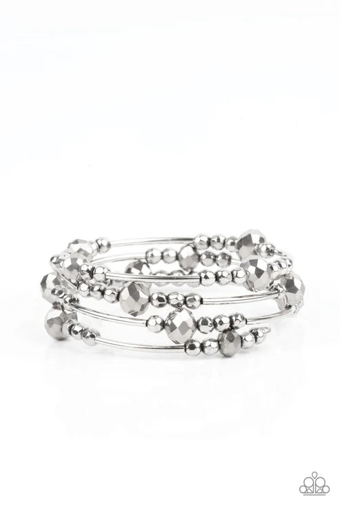 Showy Shimmer - Silver Bracelet