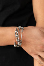 Load image into Gallery viewer, Showy Shimmer - Silver Bracelet
