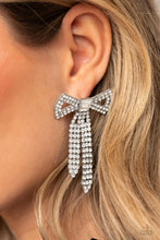 Load image into Gallery viewer, Just BOW With it - White Post Earring
