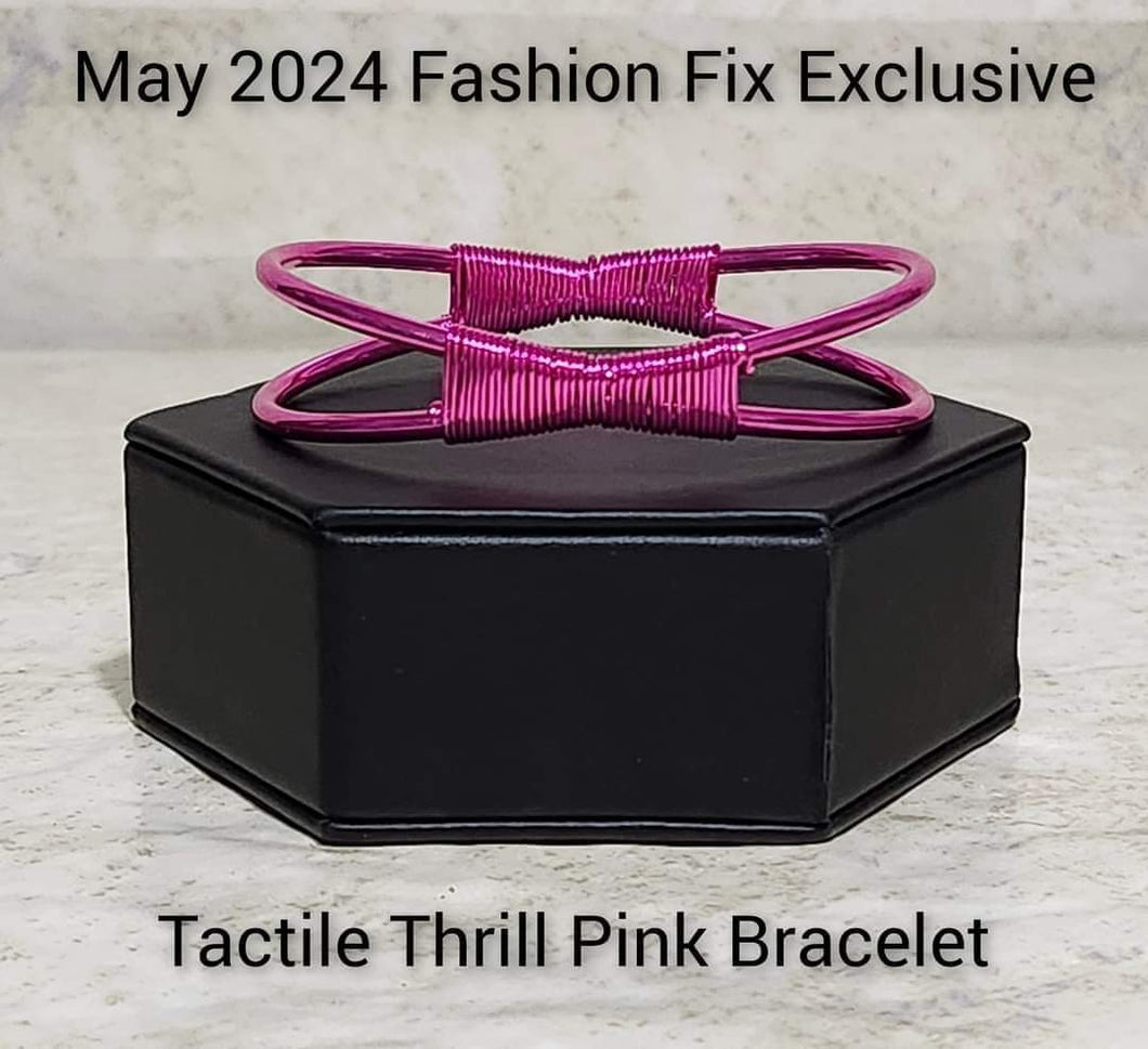 Tactile Thrill - Pink Bracelet