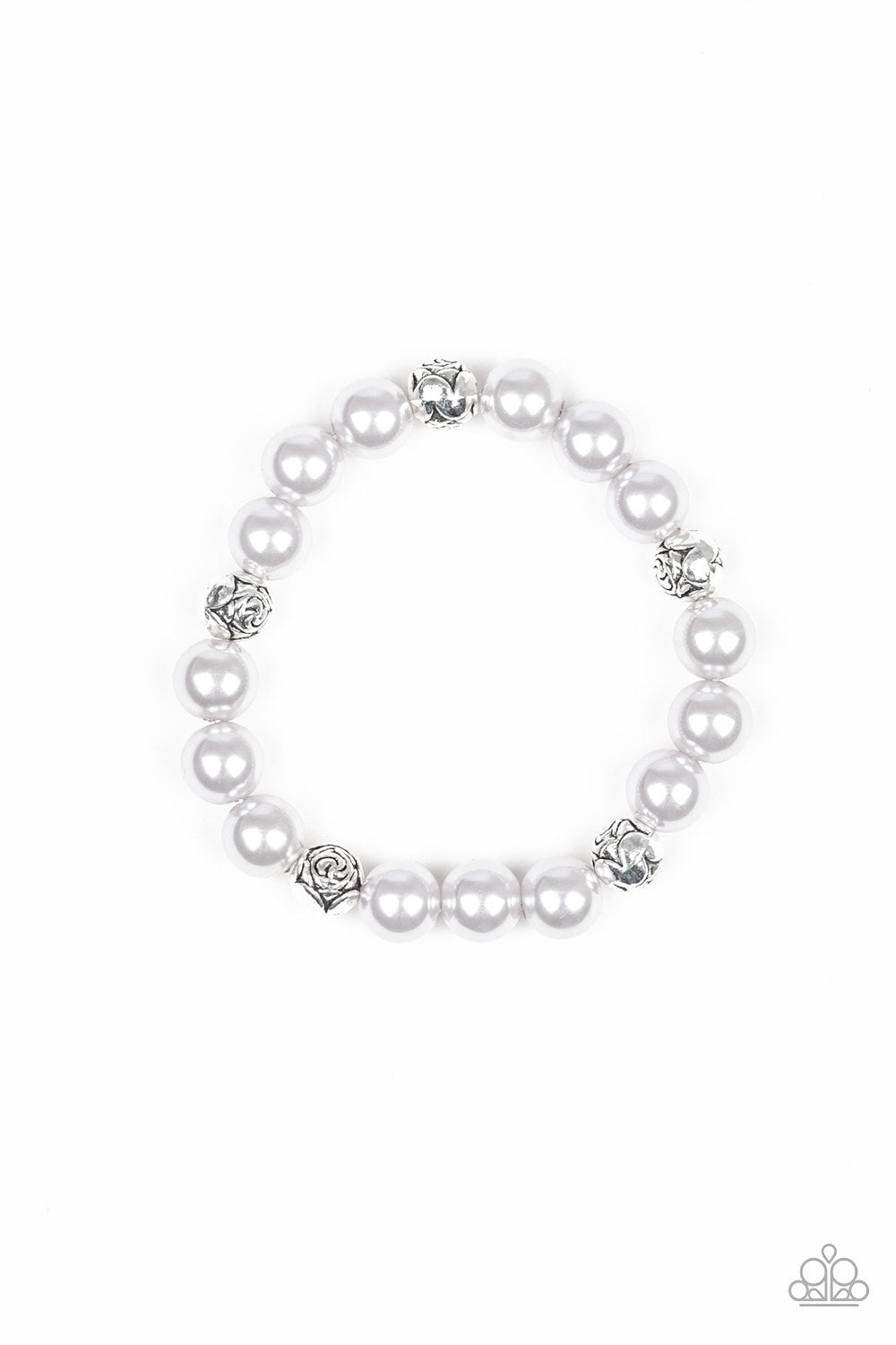 Rosy Radiance - Silver Bracelet