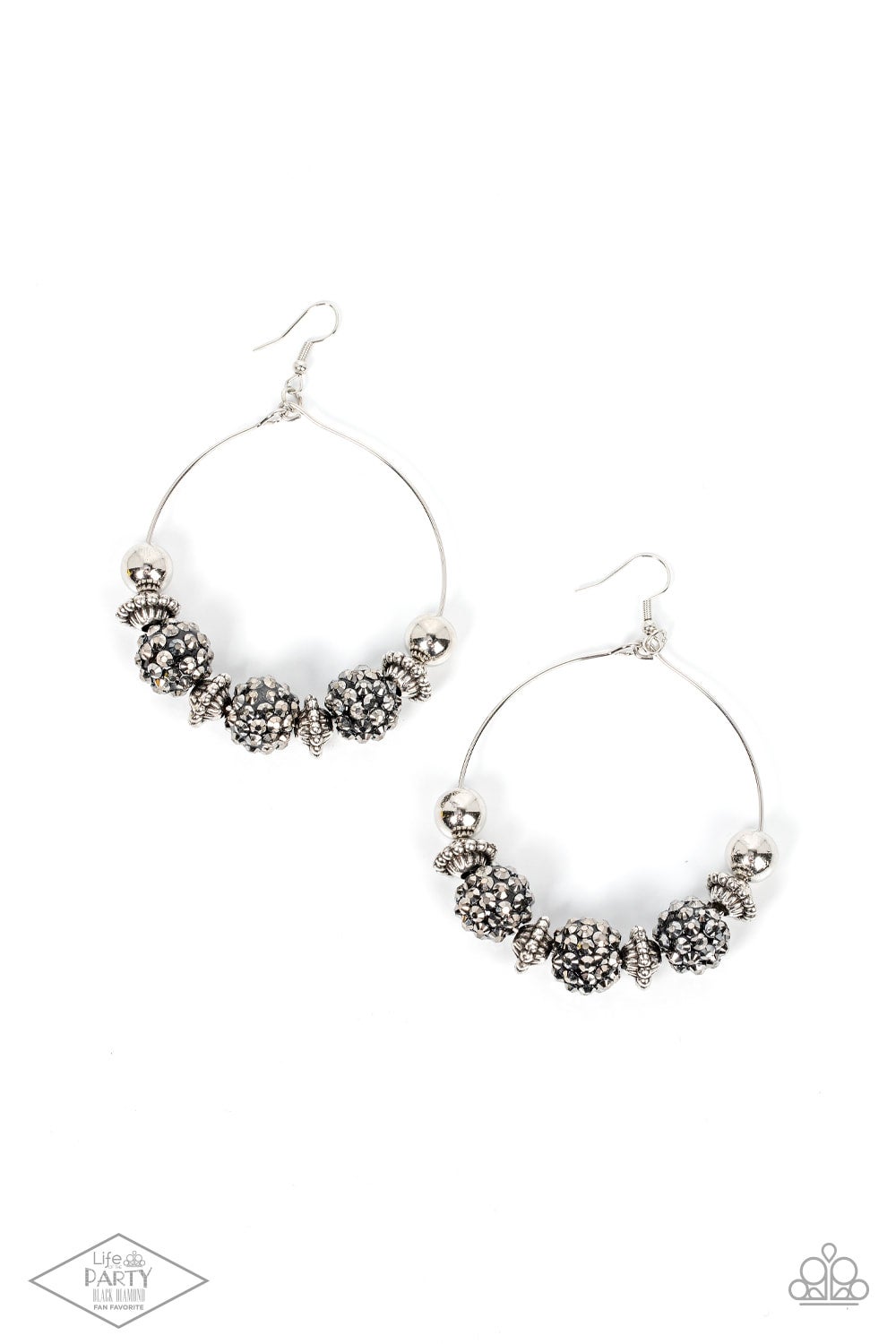 I Can Take a Compliment - Black Diamond Encore Paparazzi Earrings